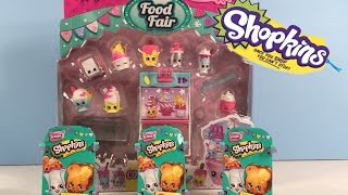 Shopkins Cool & Creamy Food Fair Playset & Season 3 2 Pack Baskets Unboxing | PSToyReviews