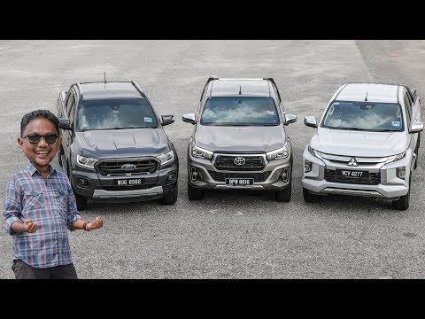 PERBANDINGAN: Toyota Hilux vs Mitsubishi Triton vs Ford Ranger - trak mana servis paling murah?