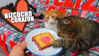 HAGO UN BIZCOCHO CORAZÓN PARA ENAMORADOS