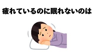 睡眠に関する有益な雑学