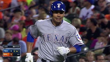 TEX@BAL: Pena ties the game with an RBI groundout