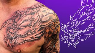 HOW TO DRAW DRAGON HEAD TUTORIAL