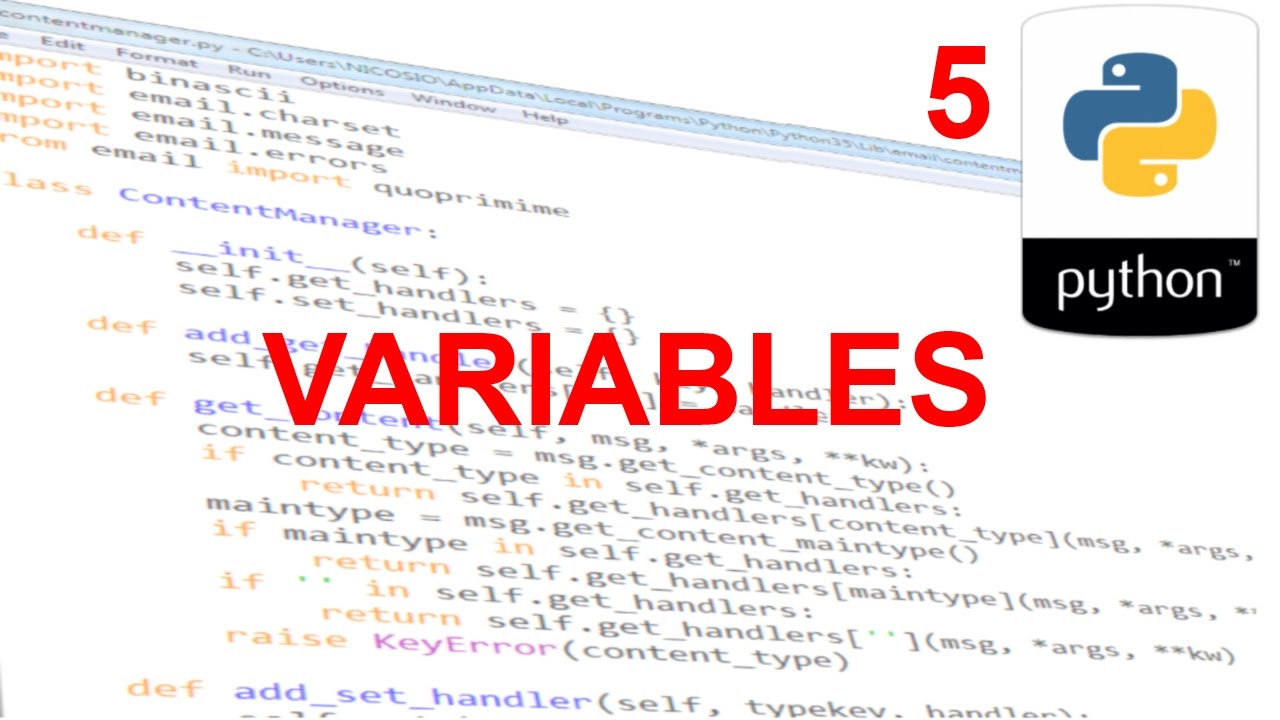 Variables - 5 - Python básico para gente de C#, C++ y Java - YouTube