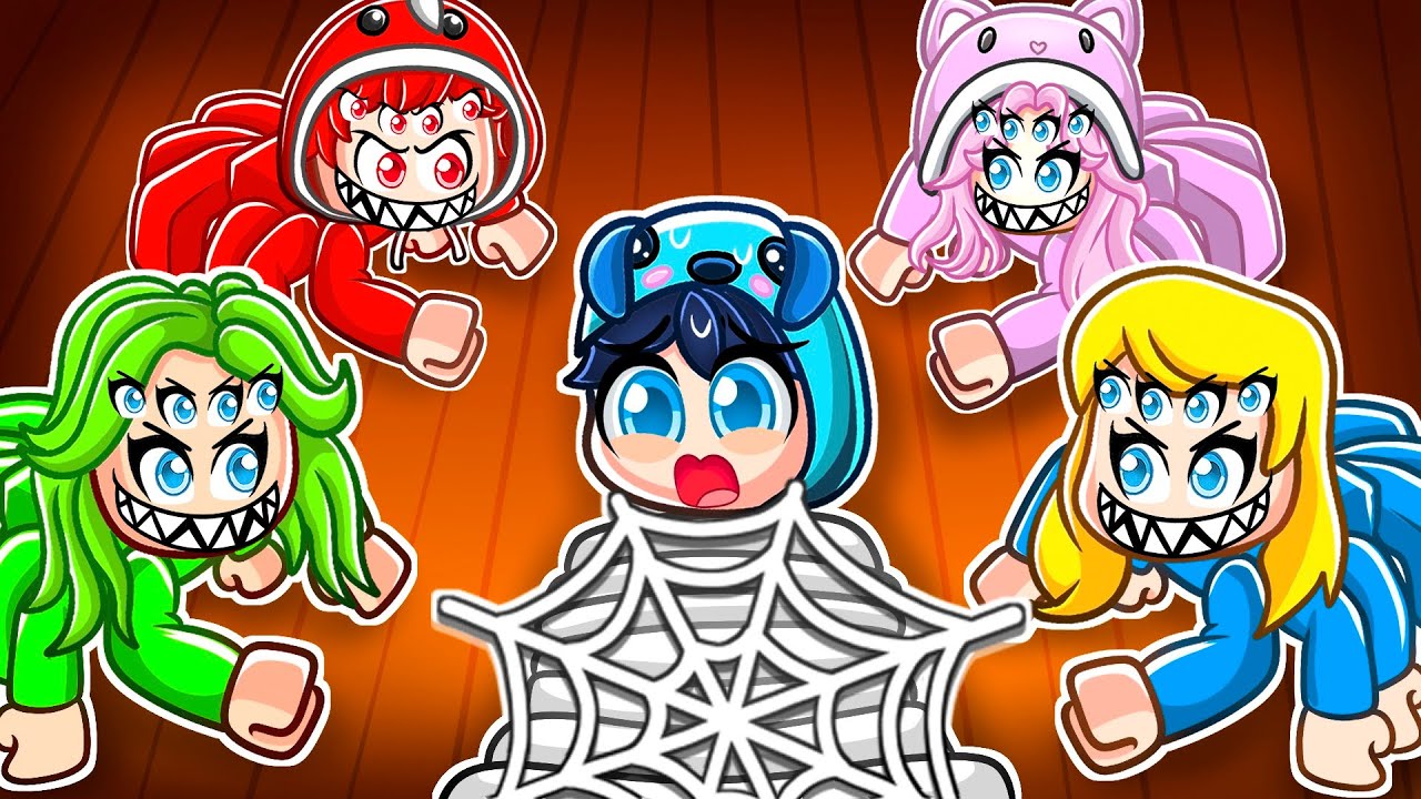 МОИ СУМАСШЕДШИЕ ФАНАТКИ СТАЛИ ПАУКАМИ В Roblox...