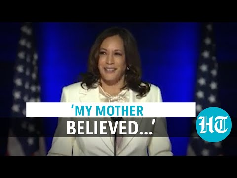US Elections 2020: Kamala Harris expresses gratitude to Indian mother in her victory speech