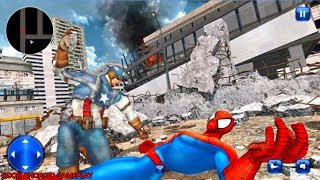 Super Spider Hero vs Captain USA Superhero Revenge - Android GamePlay FHD screenshot 1