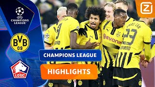 Adeyemi Met Een Snoeiharde Dropkick Dortmund Vs Lille Champions League 202425 Samenvatting