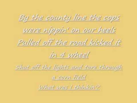 What Was I Thinkin Dierks Bentley Karaoke W Lyrics Youtube