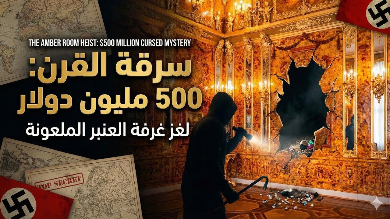 #الحكاية_الغامضة|أكبر جريمة سرقه في التاريخ 500 مليون دولار لغز غرفة العنبر الملعونة #رعب_غموض_تاريخ