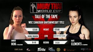 MTWC X: WBC Canadian Bantamweight Championship - Clements vs Berg