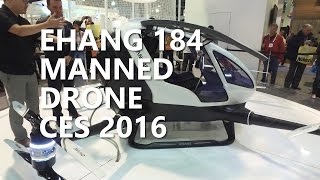 Take flight in this human occupied Ehang 184 Drone - CES 2016