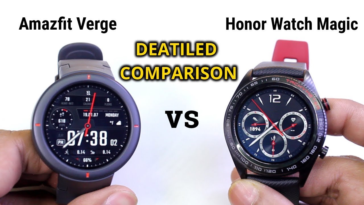 Amazfit Verge vs Honor Watch Magic 