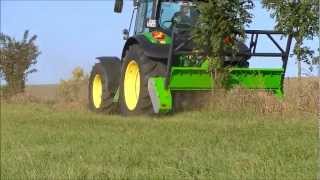 Frezarka krusząca FAO FAR 2.352 DT z ciągnikiem John Deere 6630