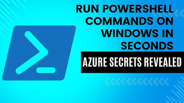 Run PowerShell Commands On #windows In Seconds | #azure Secrets Revealed