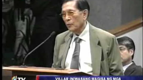Villar defends self, but leaves before interpellat...