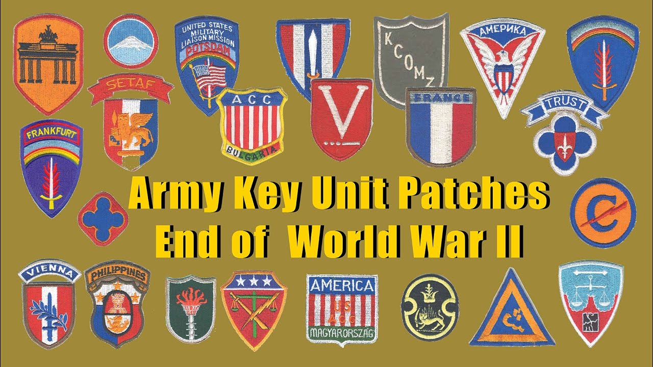 Unique and Special United States Army Unit patches in Europe and Japan at  the end of World War II! 