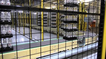 AMH Systems conveyor systems: The palletizing conveyor system for cans and bottles