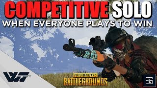 COMPETITIVE SOLO - Everyone tries to win. Playing in Survivor's League - PUBG