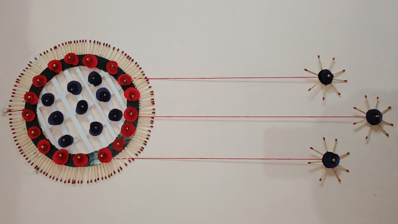 Buatiful wall Hanging Craft best' out of waste matchstick 