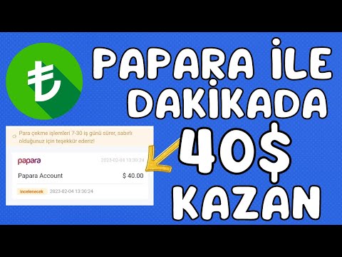 Papara İle Dakikada 40$ Kazan 🤑 Ödeme Kanıtlı 💰 İnternetten Para Kazanma Yolları 2023