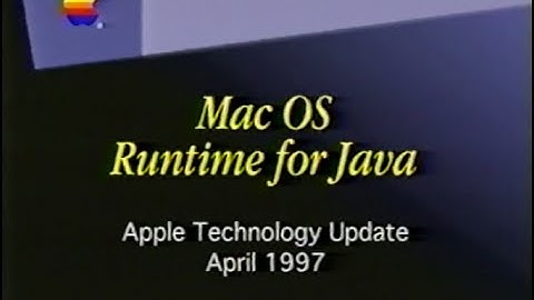Apple Technology Update - Macintosh Runtime for Java - April 1997 - Apple VHS Archive