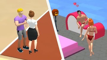 Gameplay Android or iOS | Money Run 3D 🏃‍♀️💰❤️|Noob vs Pro vs Hacker vs God