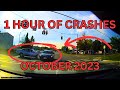 1 HOUR OF THE BEST CAR CRASHES, NEAR MISS, BRAKE CHECK, HIT AND RUN, IDIOT DRIVERS | OCTOBER 2023