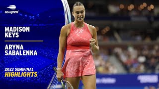 Madison Keys vs. Aryna Sabalenka Highlights | 2023 US Open Semifinal