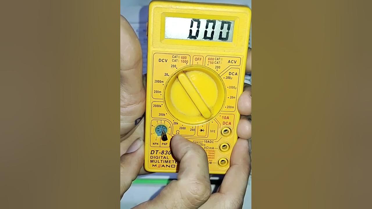 How to use hfe Mode in Multimeter YouTube