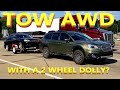 How to PROPERLY tow a Subaru using a 2 wheel dolly.
