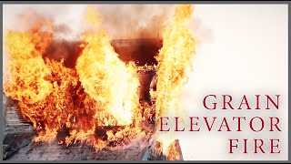 Large Structure Fire Controlled Burn - Volunteer Fire Department Training in Agar, South Dakota