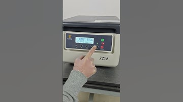 TD4 GYNTEX Tabletop Low Speed Centrifuge video 2 58s Data Setting