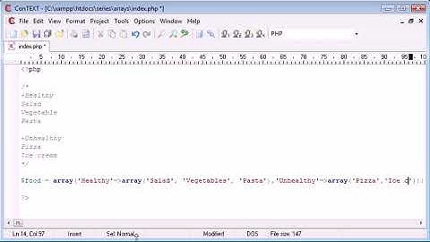 Beginner PHP Tutorial   40   Multi dimensional Arrays ‏