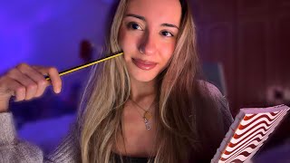 ASMR Girl Who Has A Crush On You Draws You!