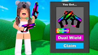 NEW DUAL WIELD GUN in Roblox Murder Mystery 2!