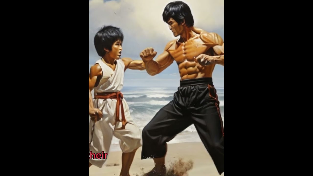 "Sand and Strikes: Bruce Lee's Secret Beach Combat"