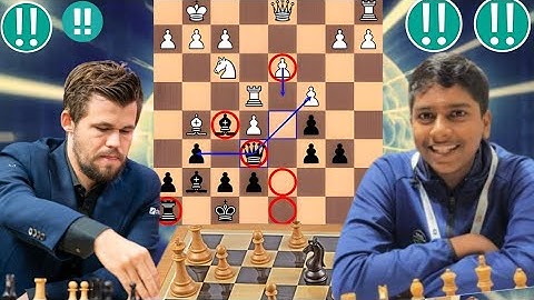 Brilliant Move  Chess Game : 26 By Magnus Carlsen vs Pranav V