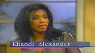 Khandi Alexander Interview 1997 Live With Regis And Kathie Lee