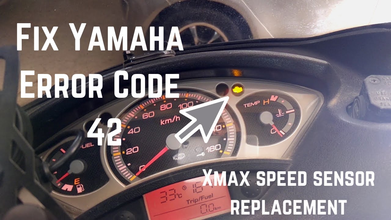 確認 How to Replace Xmax Speed Sensor - Fix YAMAHA Error Code 42