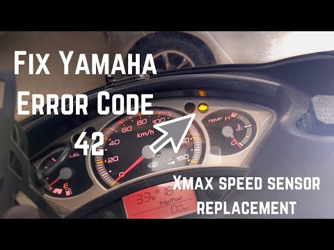 Xmaxスピードセンサーの交換方法-YAMAHAエラーコード42を修正
