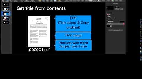 Keynote TOC Page Generator AppleScript demo