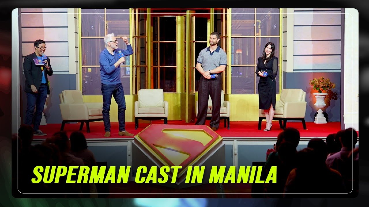 WATCH: 'Superman' director, cast meet PH press in Manila | ABS-CBN news