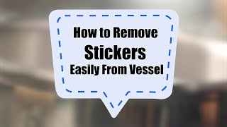 How to remove stickers easily from vessels  | Sanjeev Kapoor Khazana