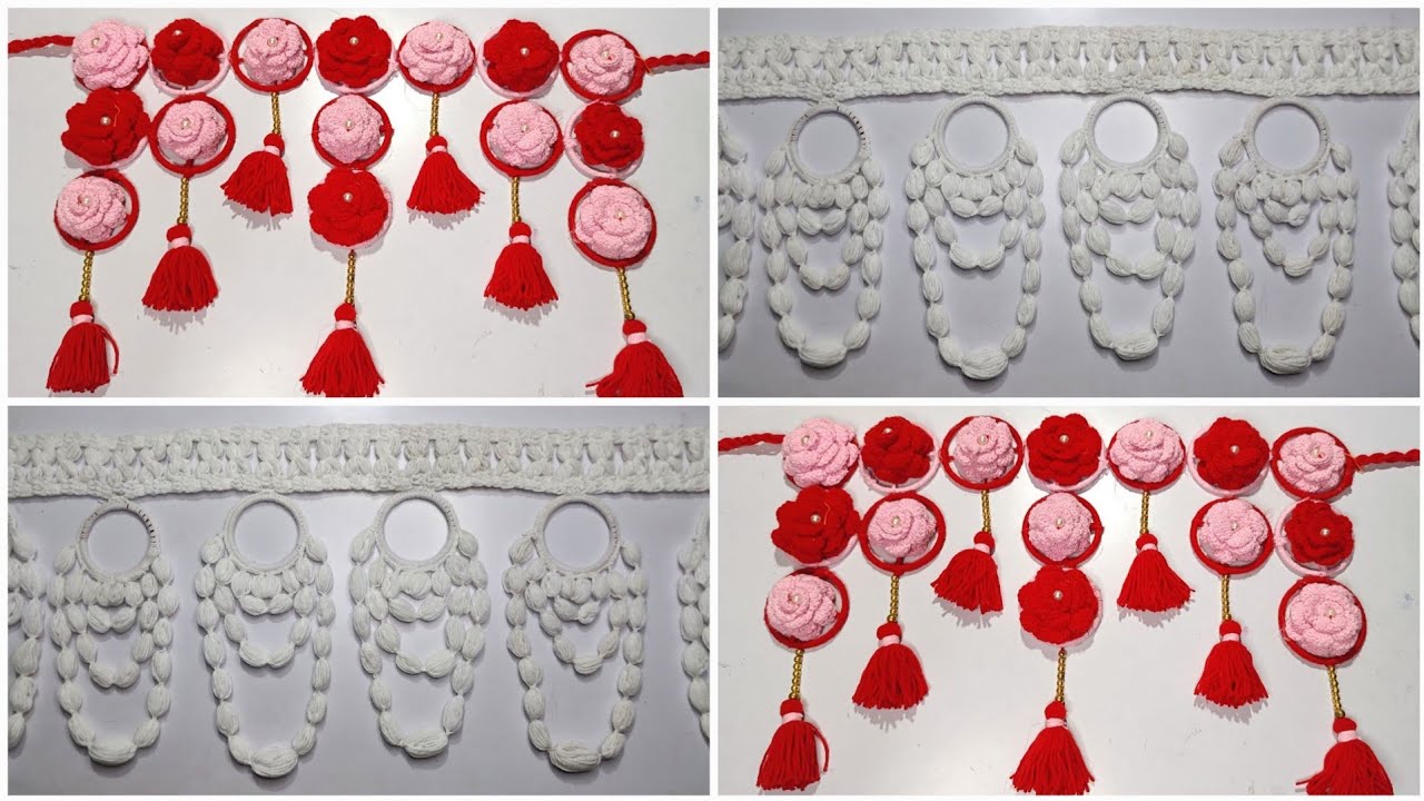 2 Easy Door Hanging Toran Making From Bangles Door Hanging Craft Ideas