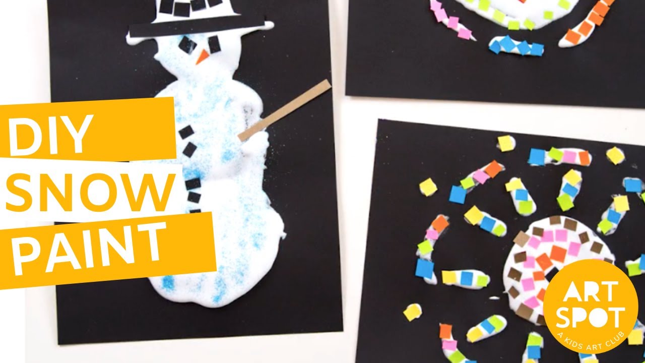 How To Make Snow Paint- Winter Activity For Kids