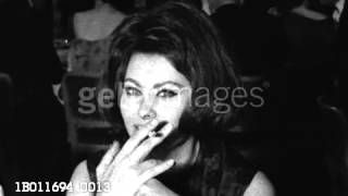Sophia Loren at the British Film Academy Awards, 1961