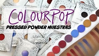 Nuevas Sombras de Colourpop &quot;Pressed Powders&quot; - Muestras