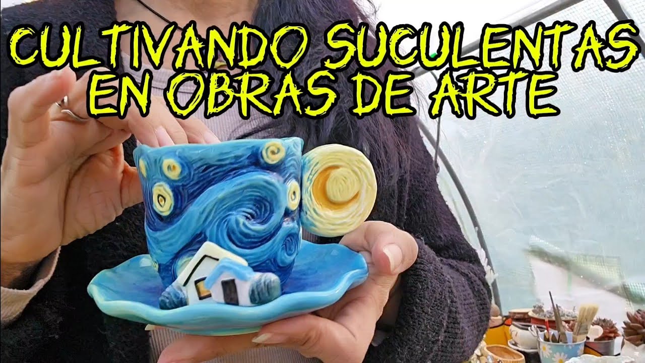 Plantando en macetas DE LUJO! #obrasdearte #suculentas #plantlover 