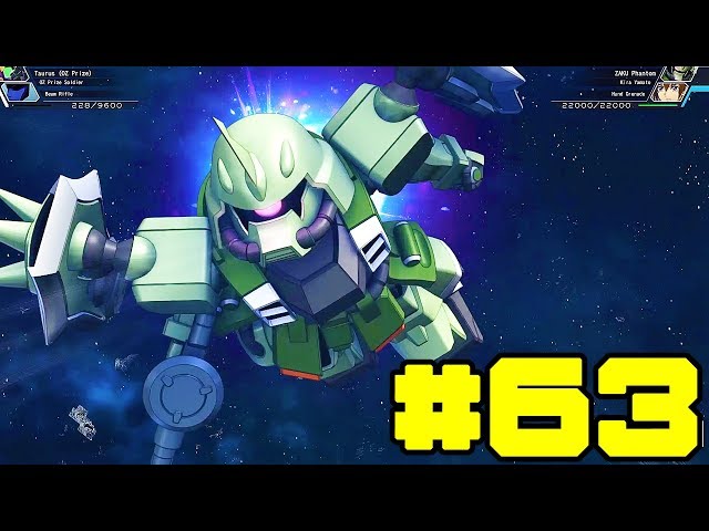 63 ZAKU PHANTOM ALL ATTACKS SHOWCASE - SD GUNDAM G GENERATION
