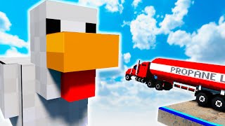 Cars vs Chicken Minecraft | Teardown